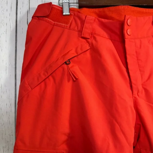 The North Face Women Orange Ski Snow Pants Size L Outdoor Adventure Snowboarding - Picture 3 of 13